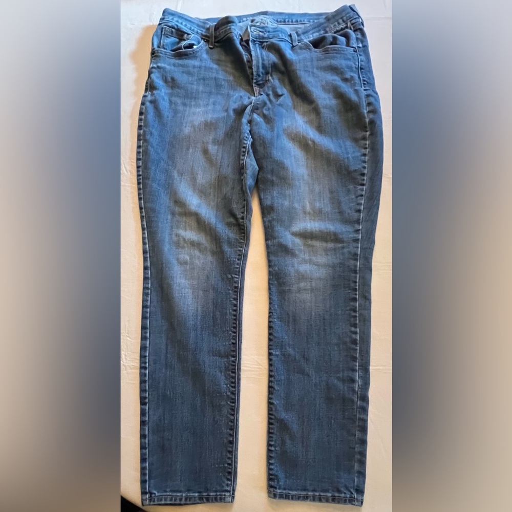 Women’s Old Navy 16W Blue Jeans Khaki Mid Rise Pant Bundle - Picture 8 of 9